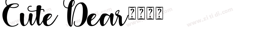 Cute Dear字体转换